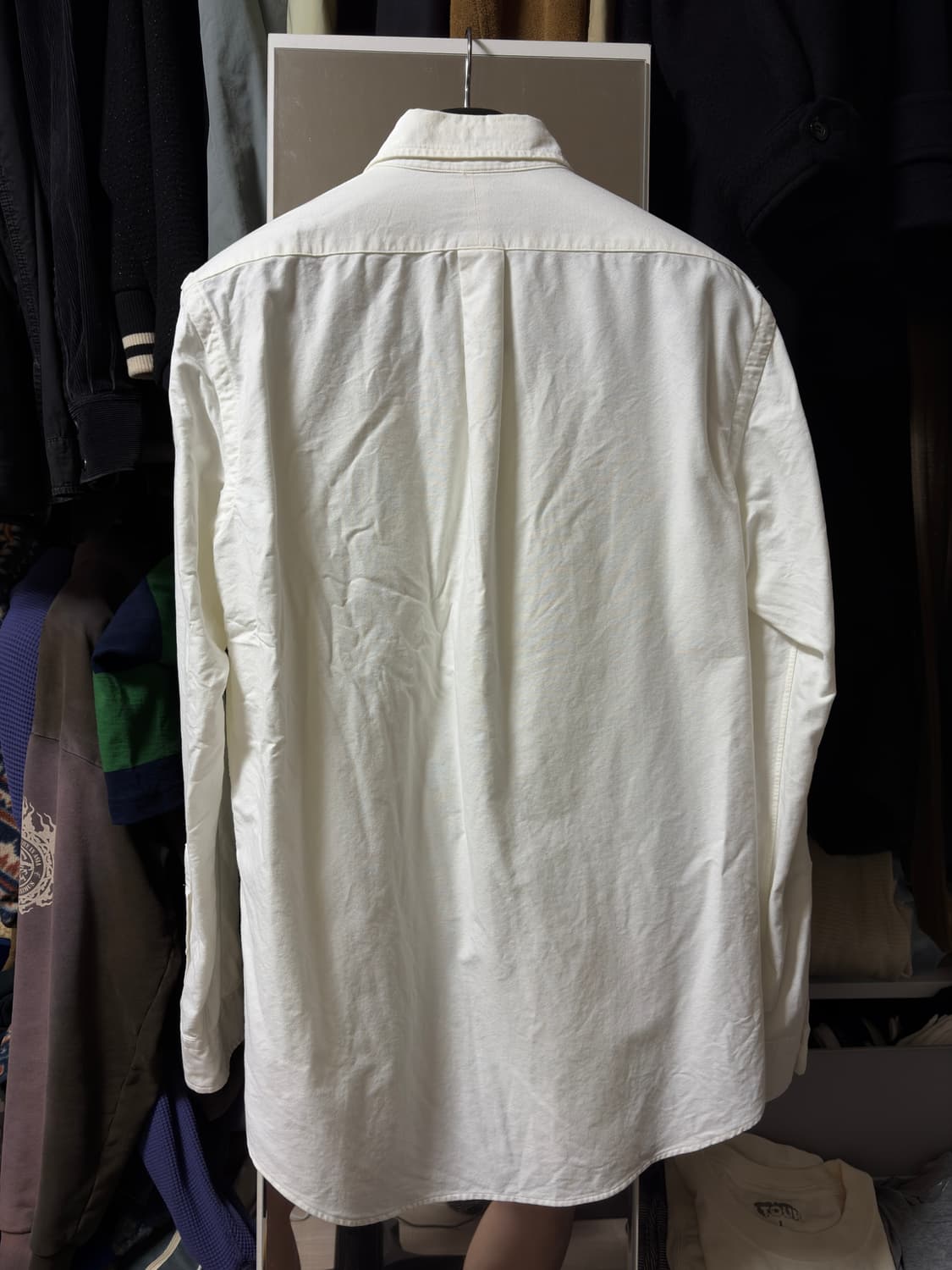 폴로 옥스포드 셔츠 화이트 클래식핏 M 상품이미지2