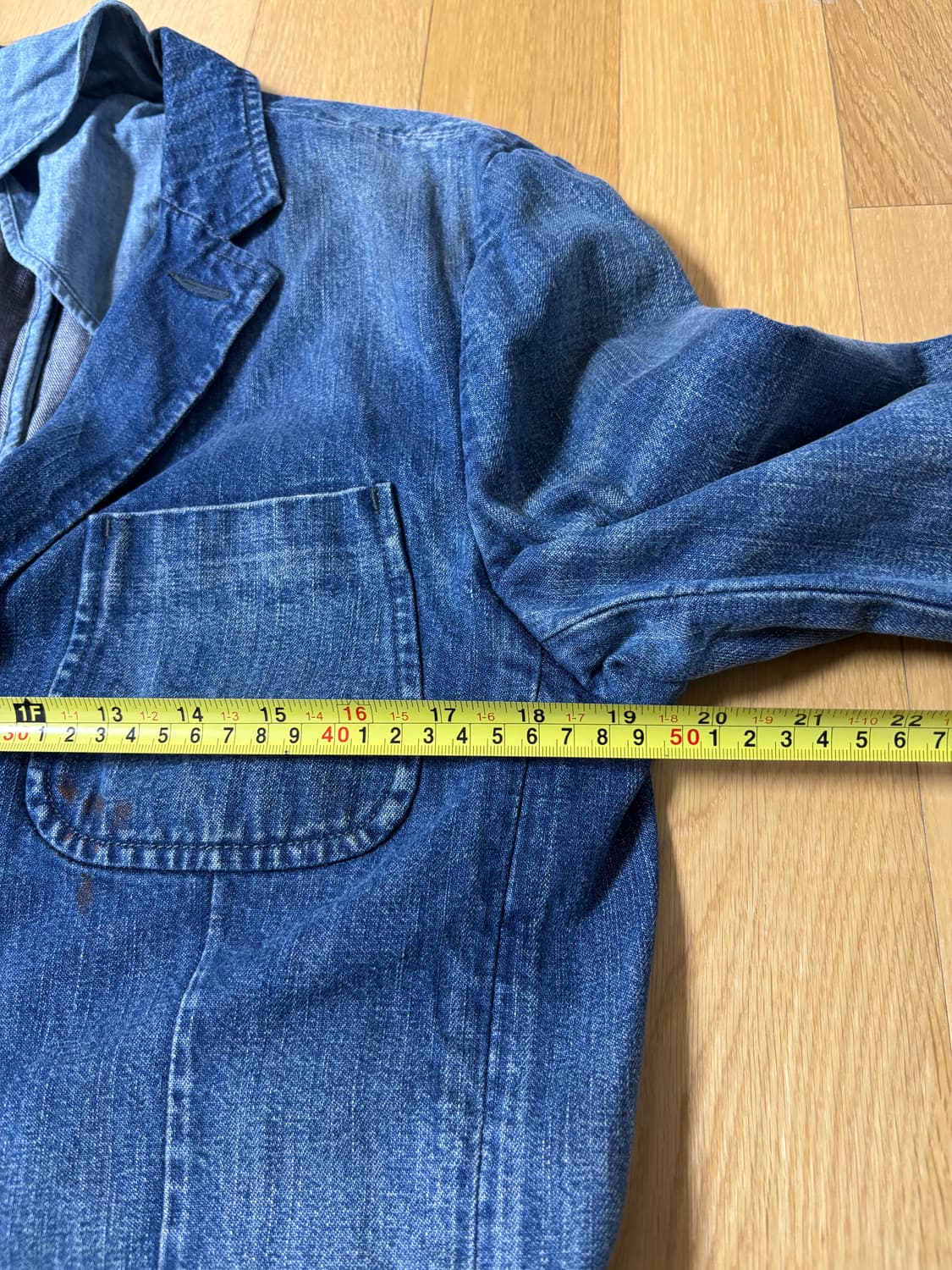폴로 정품 빈티지 데님 블레이저 자켓 L [105] 40R 상품이미지9