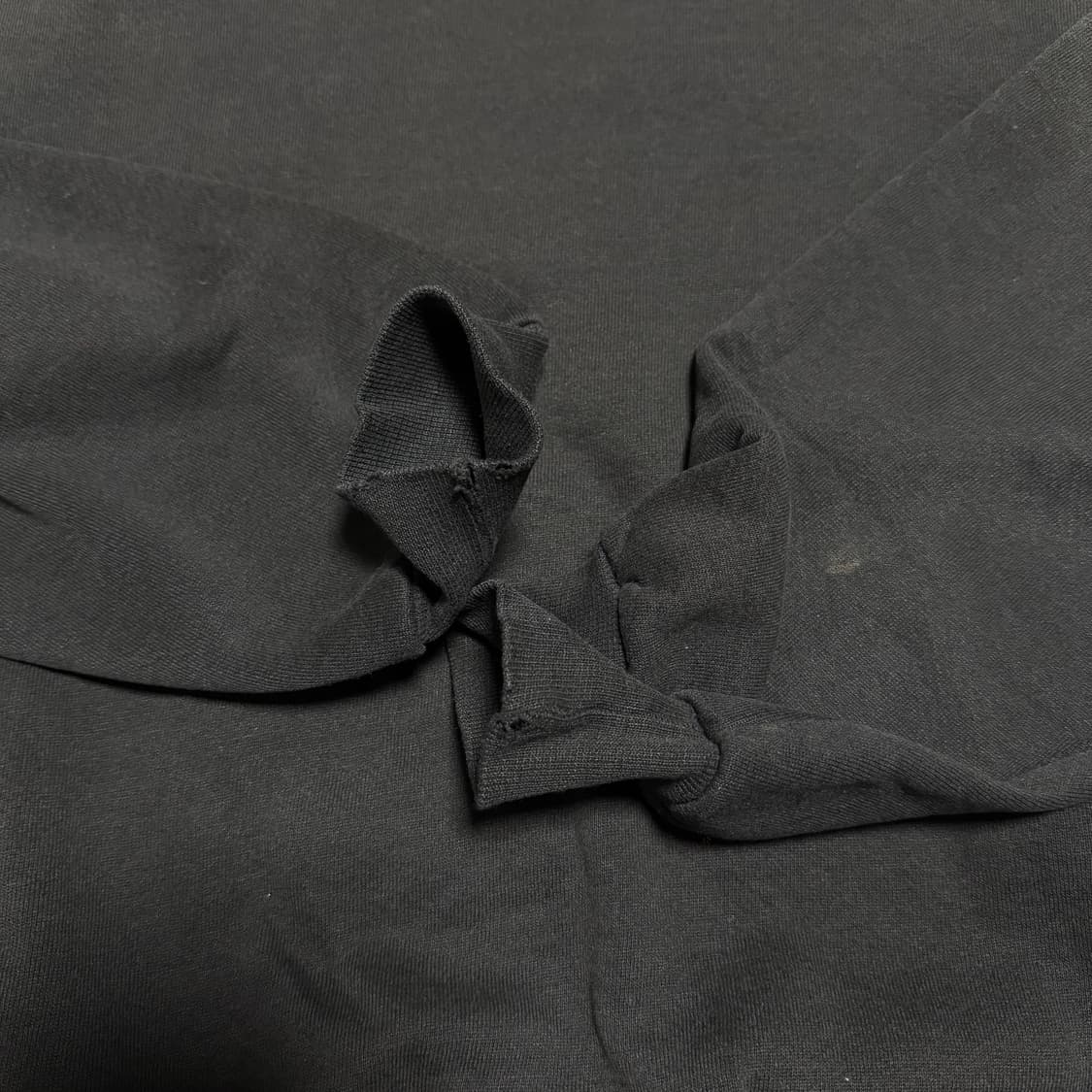 빈티지 90s USA 러셀 블랭크 블랙 스웻셔츠 상품이미지5