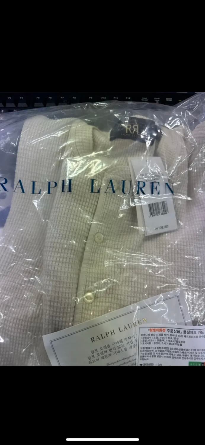 Rrl 와플니트 화이트 반팔 L 상품이미지2