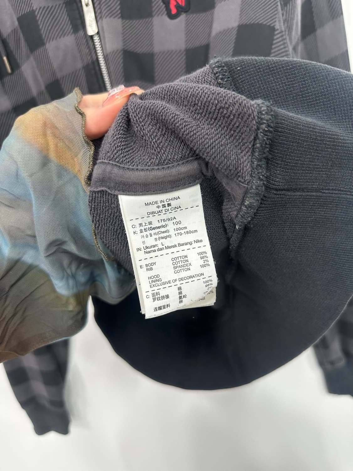 나이키 맨유 체크 후드집업  상품이미지4