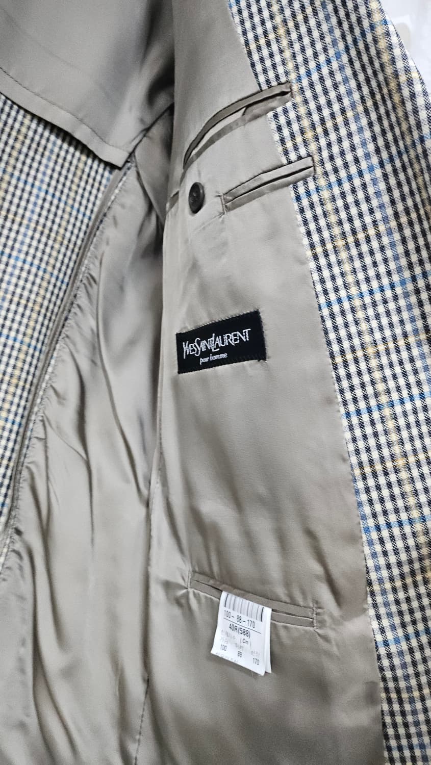 입생로랑 남성 체크 블레이저  상품이미지7