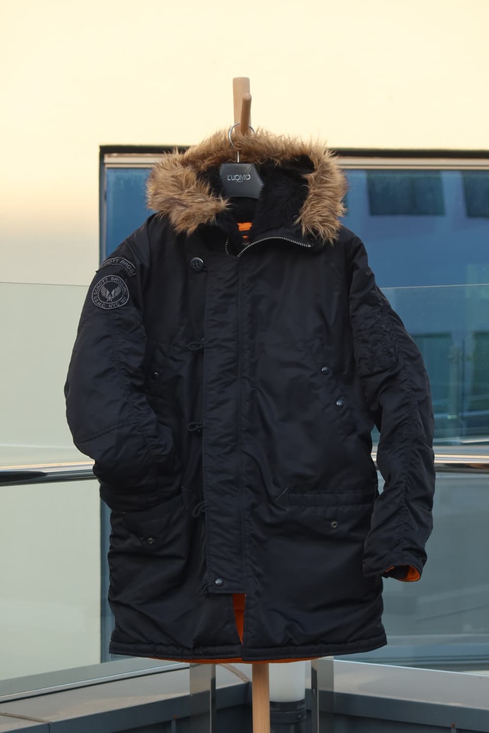 쇼트 n3b 자켓 나일론 블랙 상품이미지1