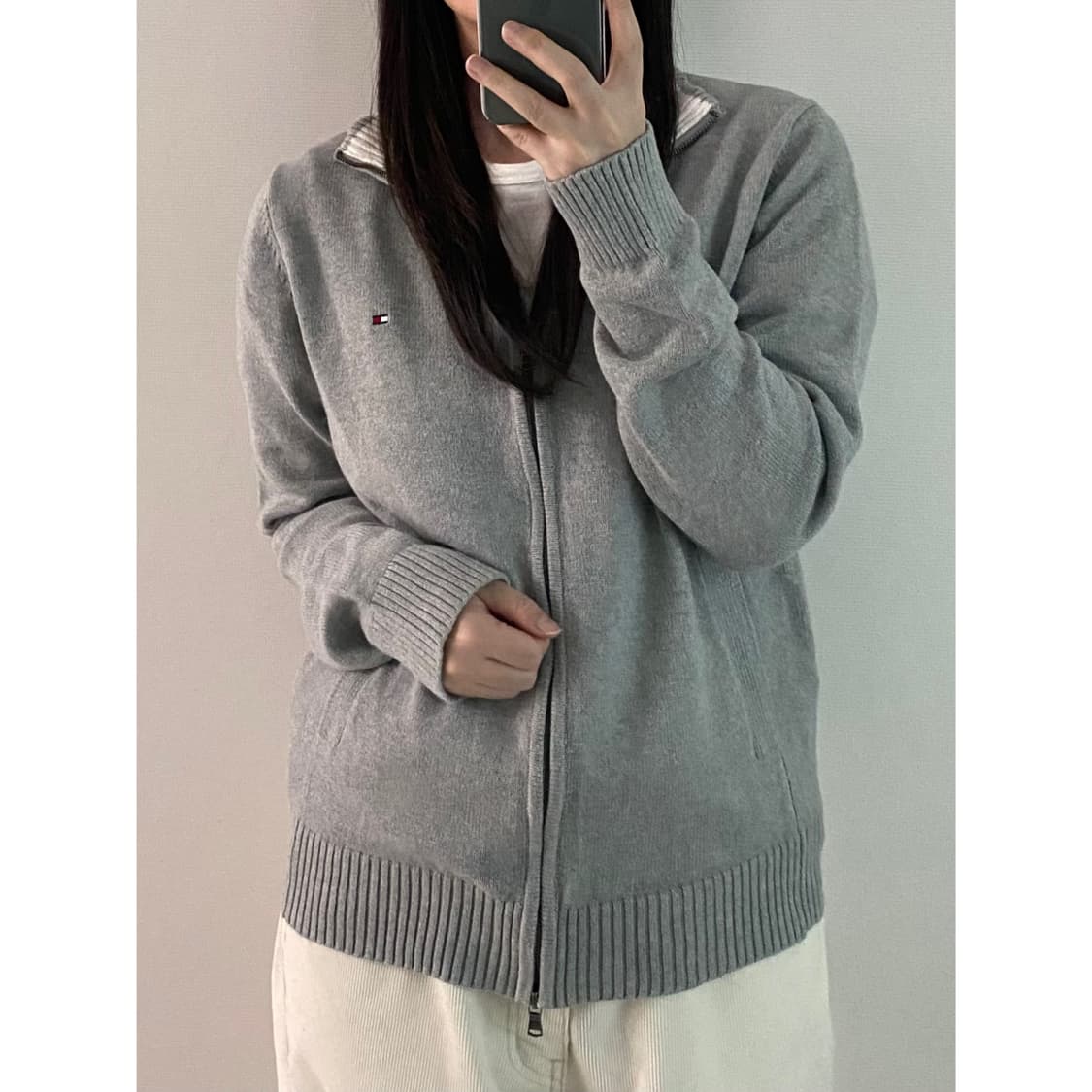 타미힐피거 니트집업 상품이미지2