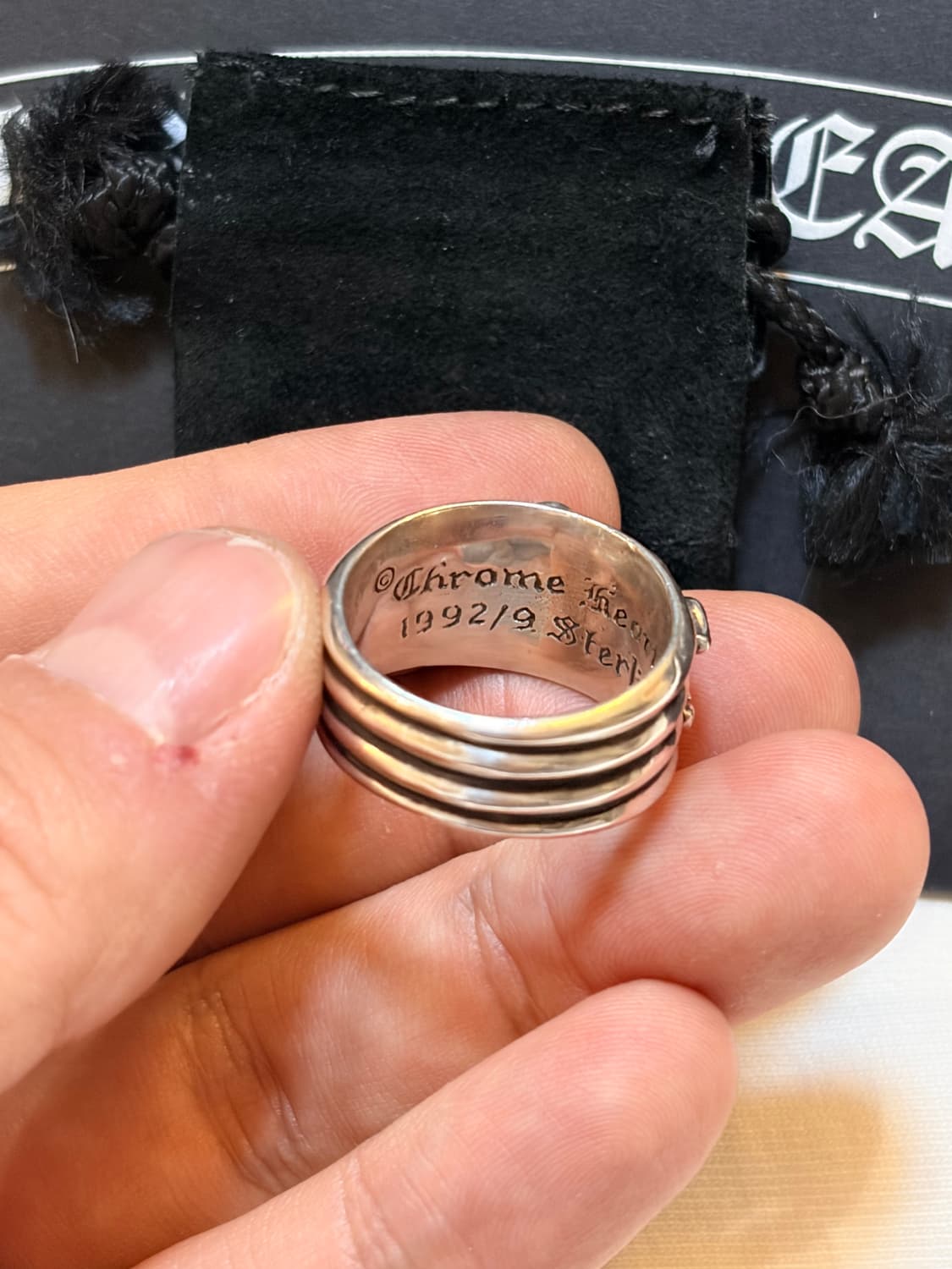 크롬하츠 대거링 파베 에메랄드 origin us10 상품이미지3