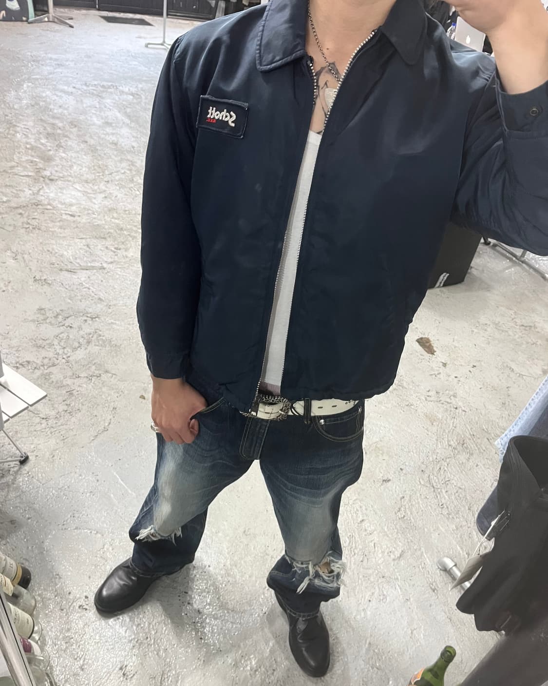 90s Schott tanker bomber jacket 상품이미지2