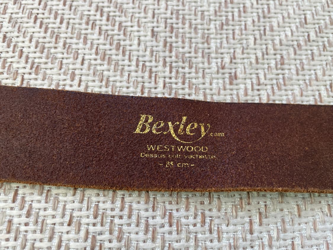 빈티지 bexley 브라운 버클 레더 벨트 상품이미지5
