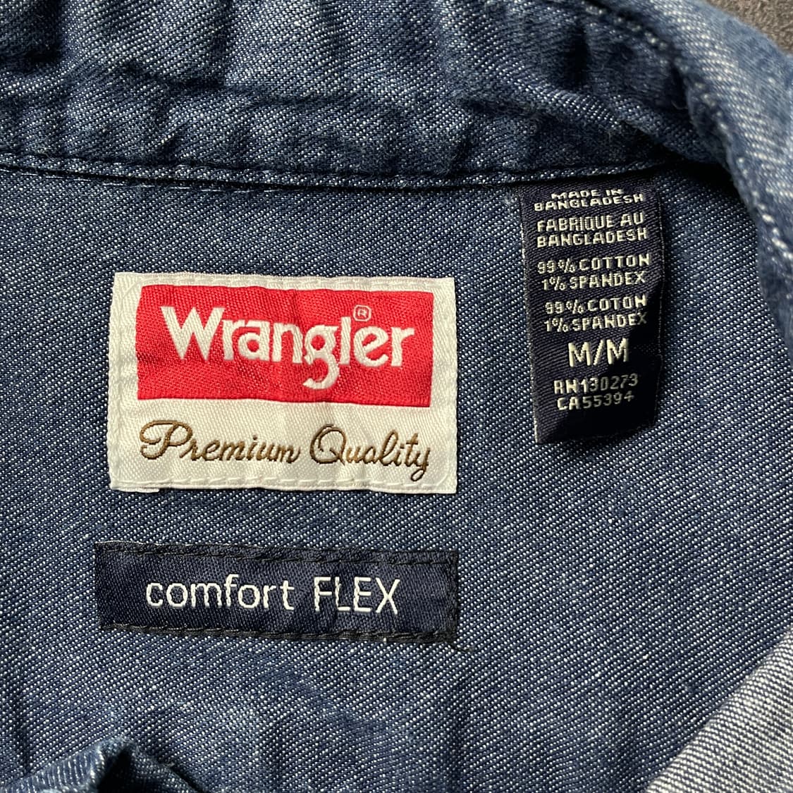WRANGLER 랭글러 빈티지 코튼 데님 워크 셔츠 A00626 상품이미지9