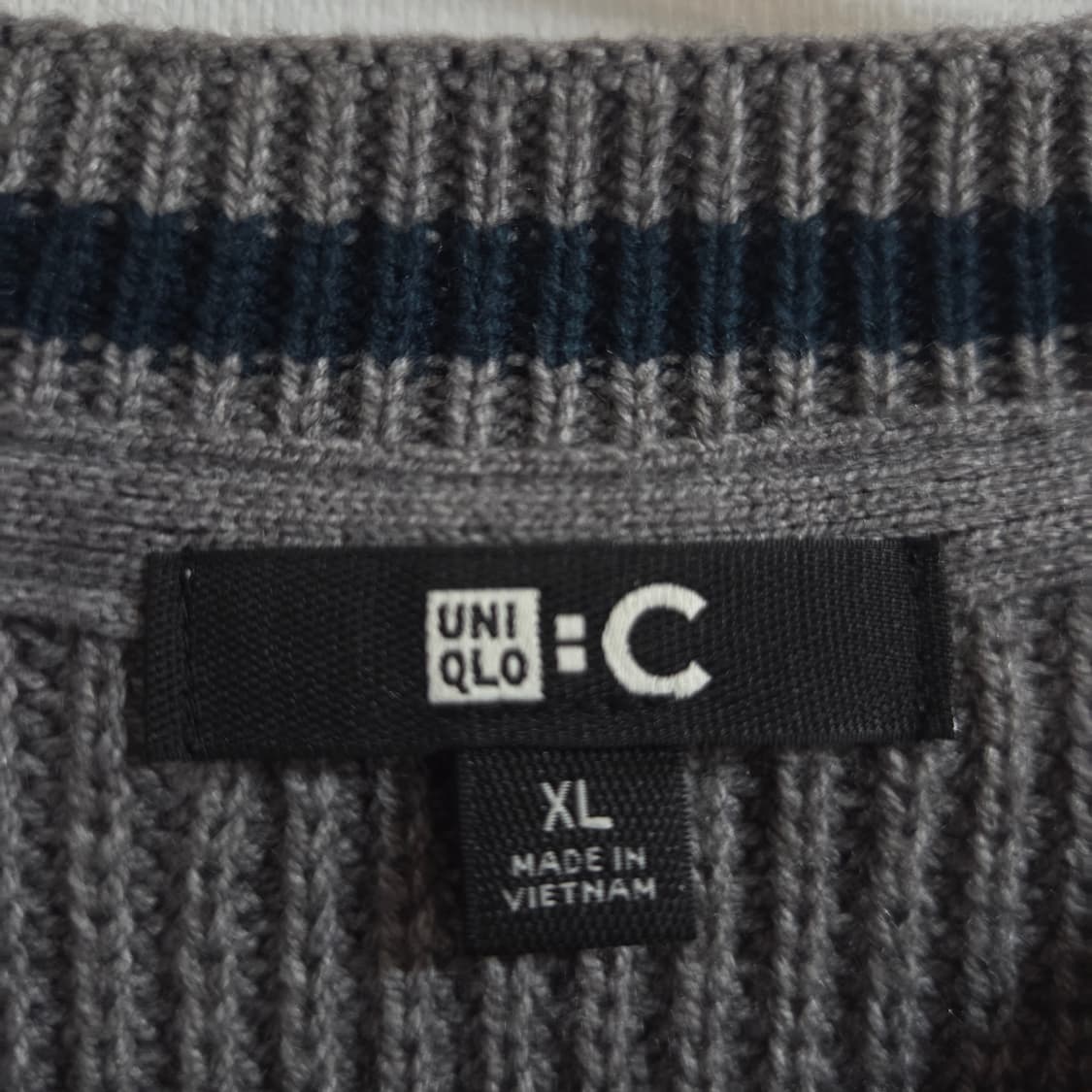 (XL) 유니클로 C 라운드넥 크루넥 가디건 풀집업 그레이 상품이미지3