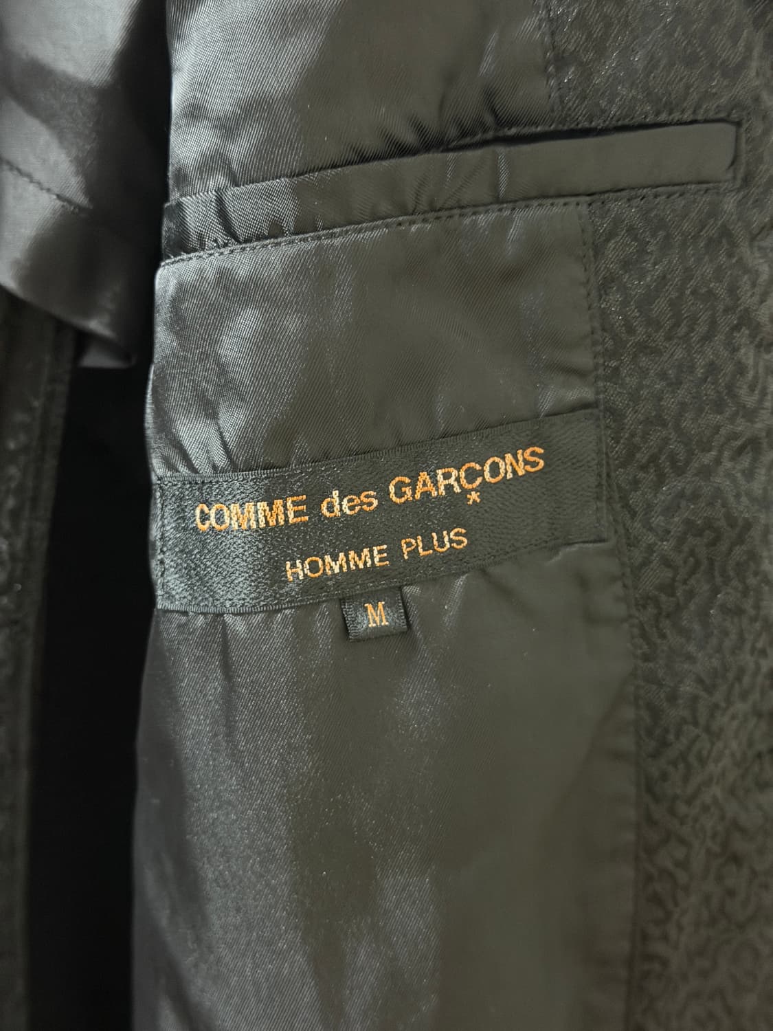 꼼데가르송 옴므 플러스 블랙 테일러 코트 M 상품이미지3