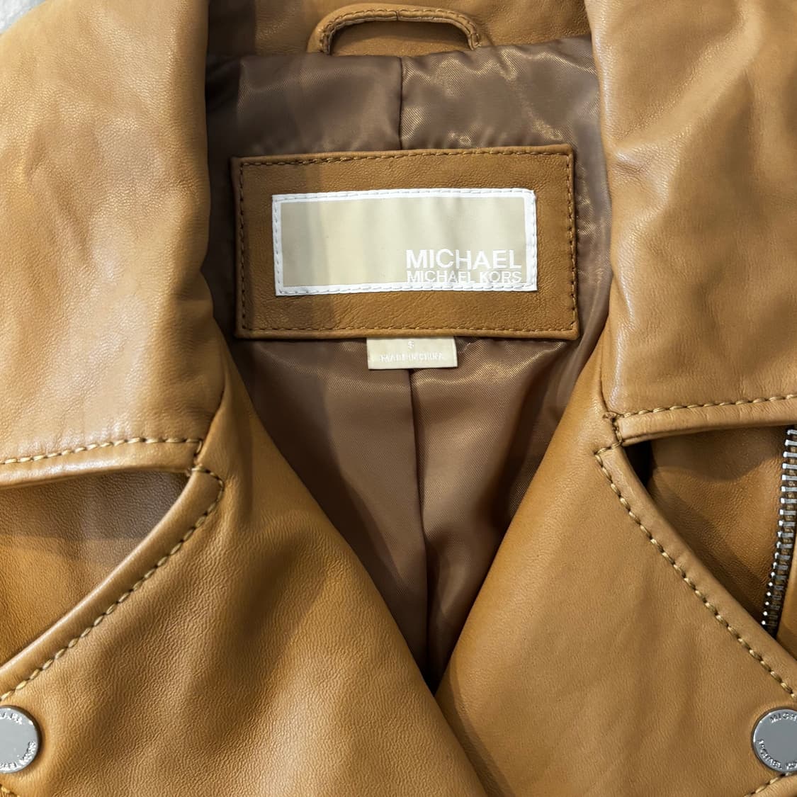 마이클코어스 레더 라이더 자켓 s 상품이미지2