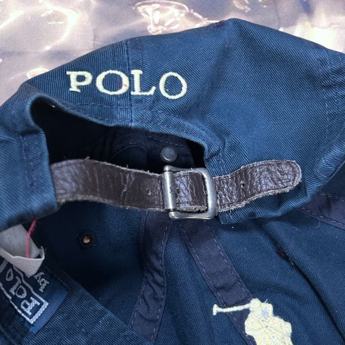 폴로 빅포니 넘버 볼캡 모자 네이비 상품이미지3