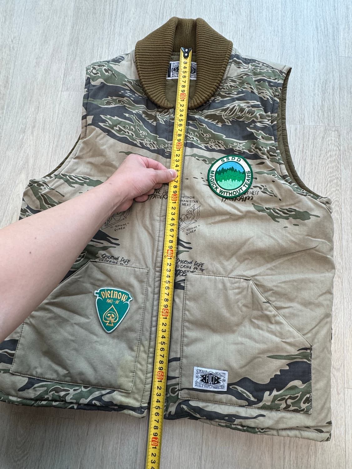 2010 F/W FUCT 퍽트 타이거 카모 베스트 L 상품이미지9