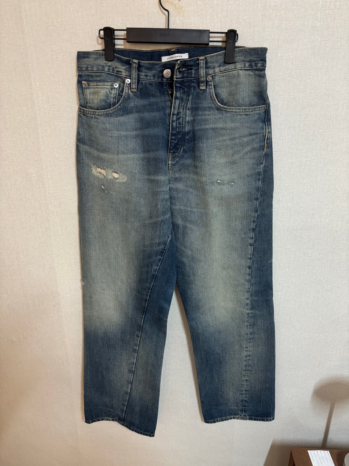 선플라워 와이드 트위스트 데님 Well Worn 상품이미지6