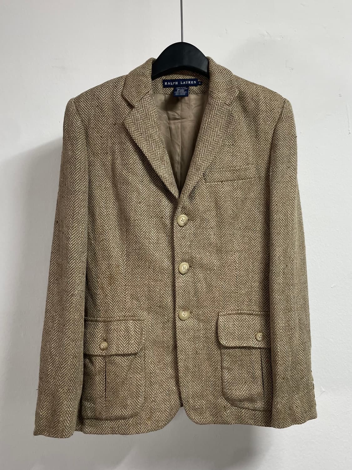 폴로 랄프로렌 우먼스 헤링본트윌 린넨 블레이저 (on.123) 상품이미지1