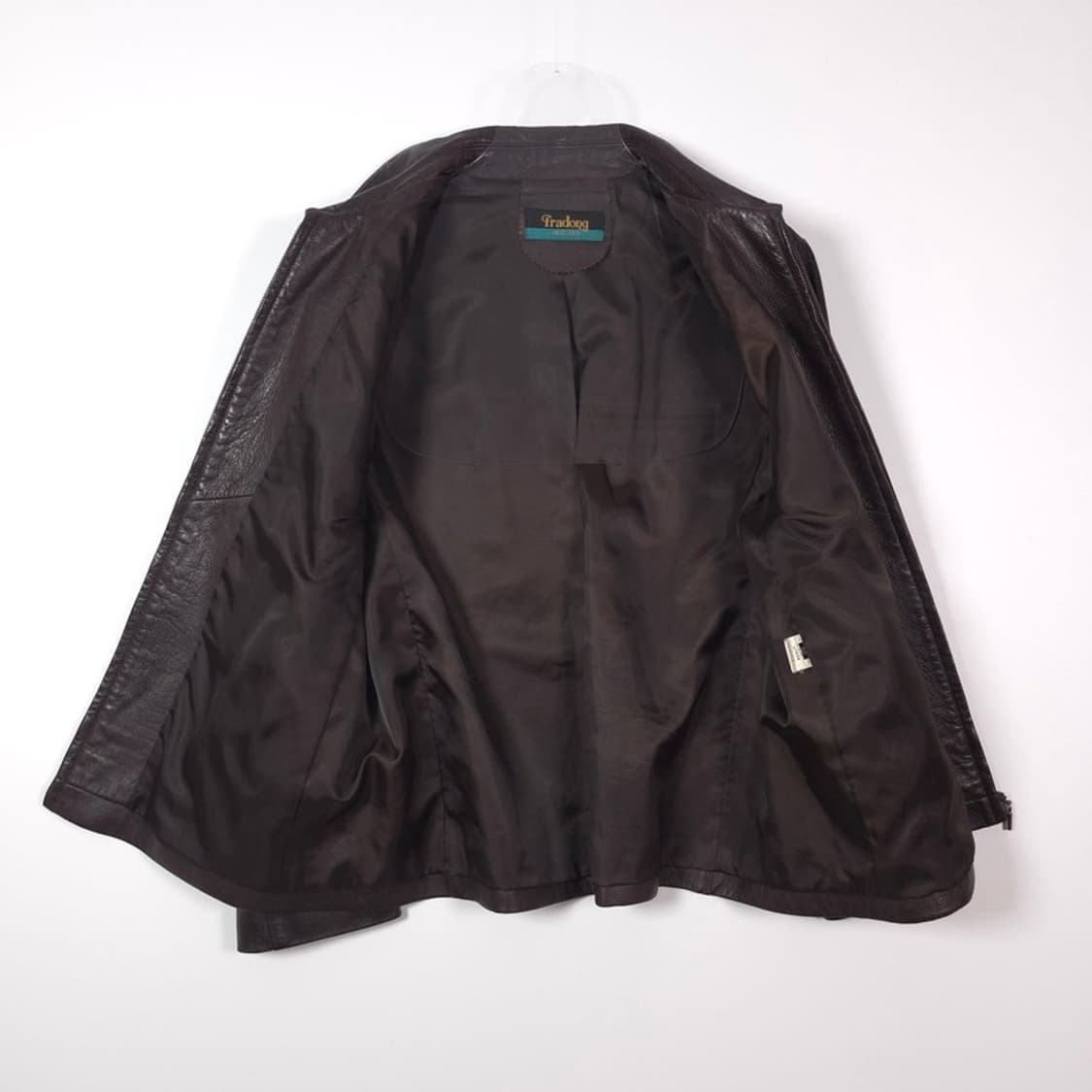 빈티지 딥브라운 리얼 램스킨 미니멀 집업 자켓 88 상품이미지5