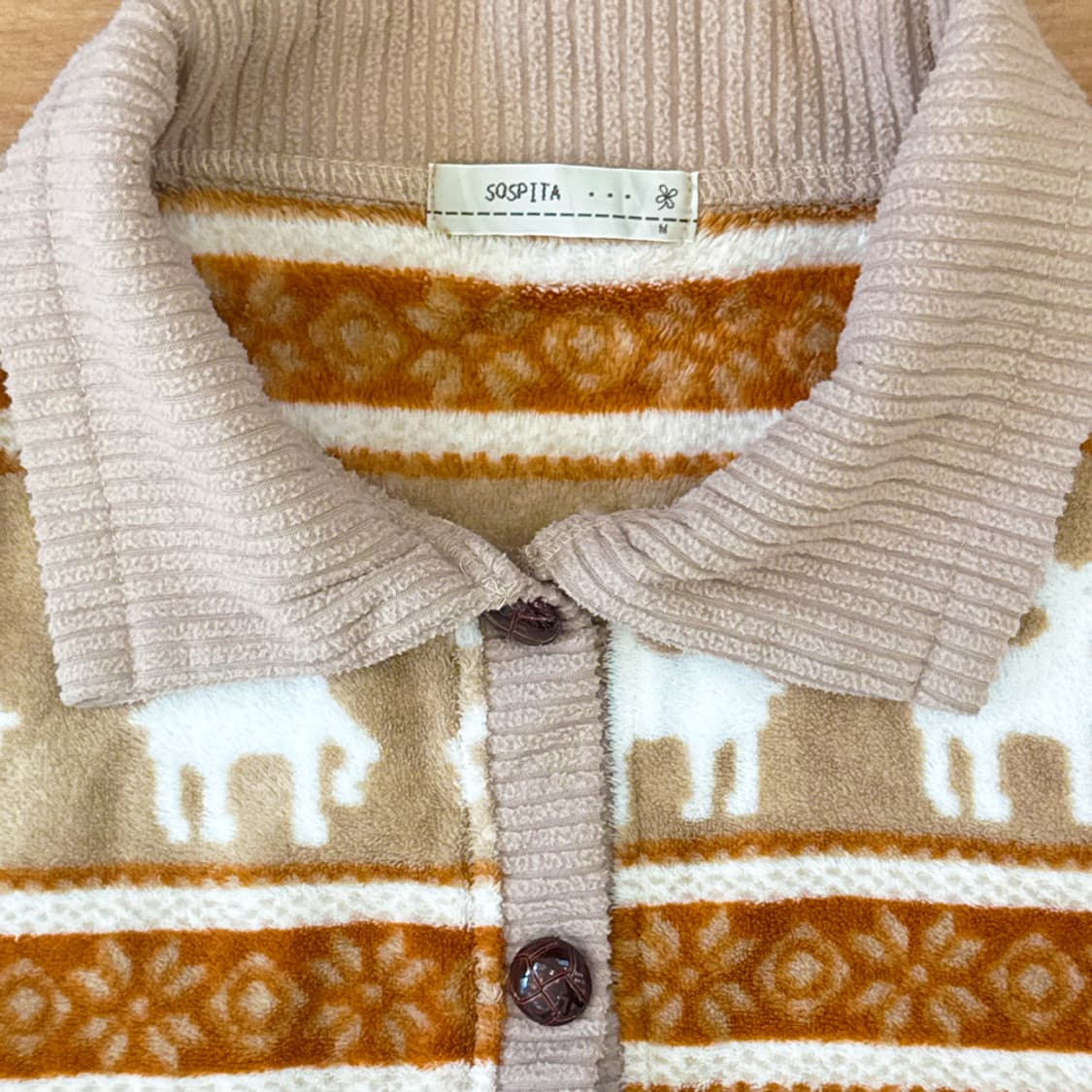 눈사슴 숲길 니트 베스트 상품이미지6