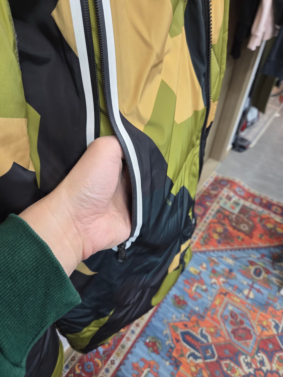 펜필드 멀티로고 카모패턴 울 믹스 파카 패딩 xl 상품이미지8