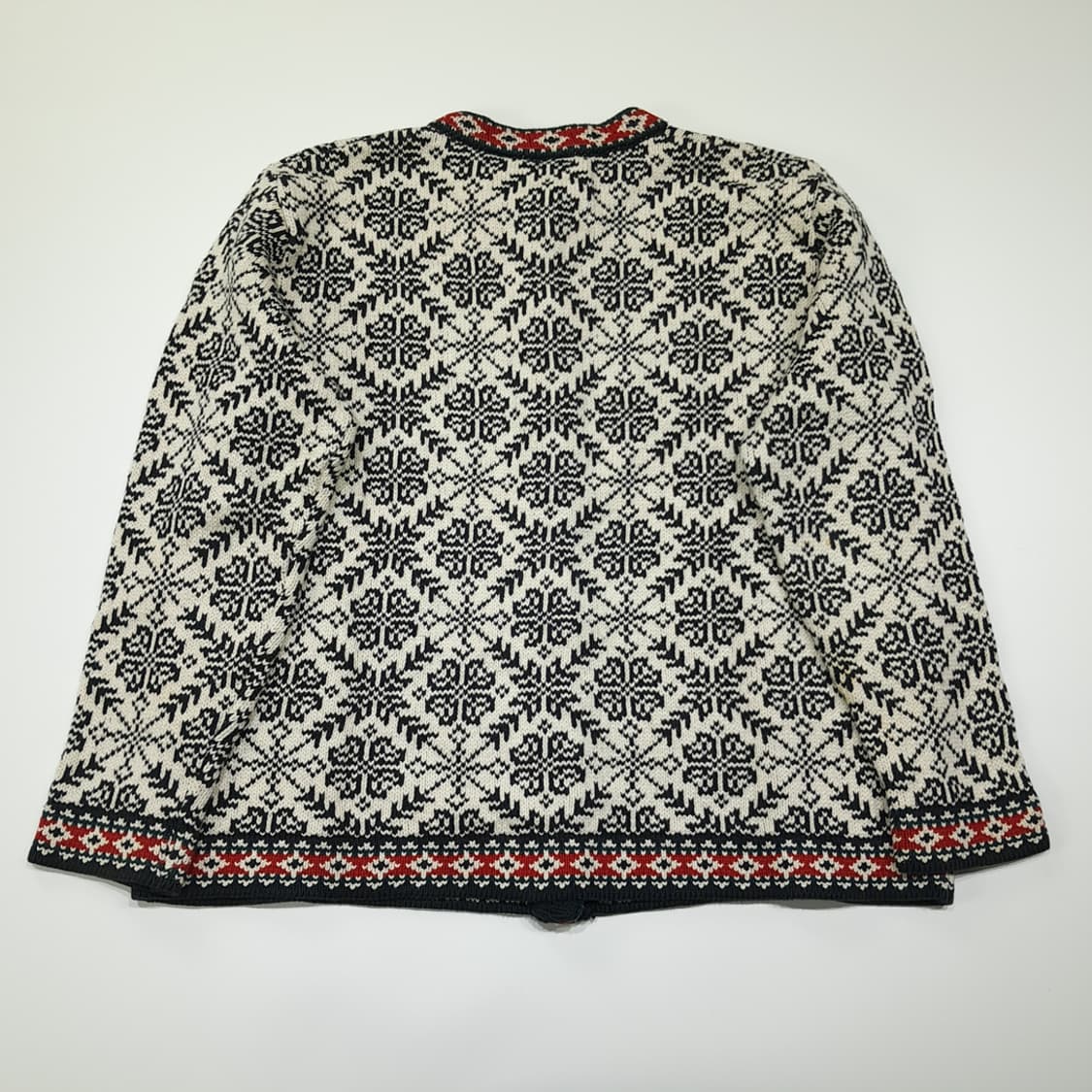 CL036 엘엘빈 빈티지 노르딕 페어아일 코튼 가디건 상품이미지6