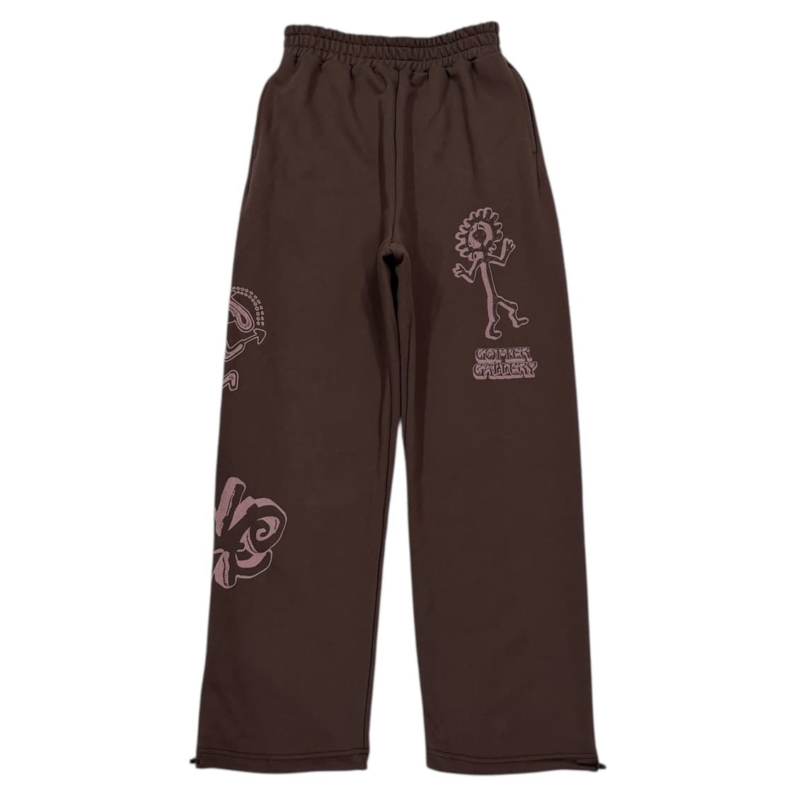 가터갤러리 브라운 에스닉 두들 스웻팬츠 바지 M 상품이미지1