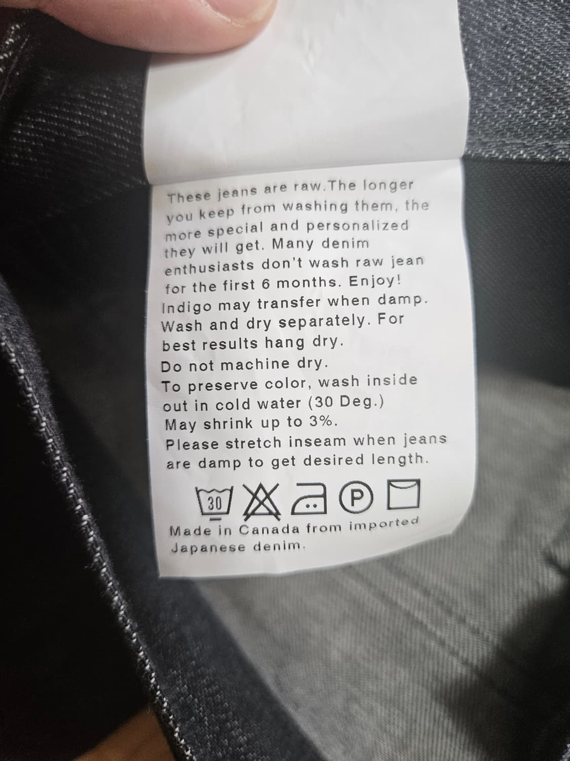 네이키드앤페이머스 스키니가이 차콜셀비지 30 상품이미지4