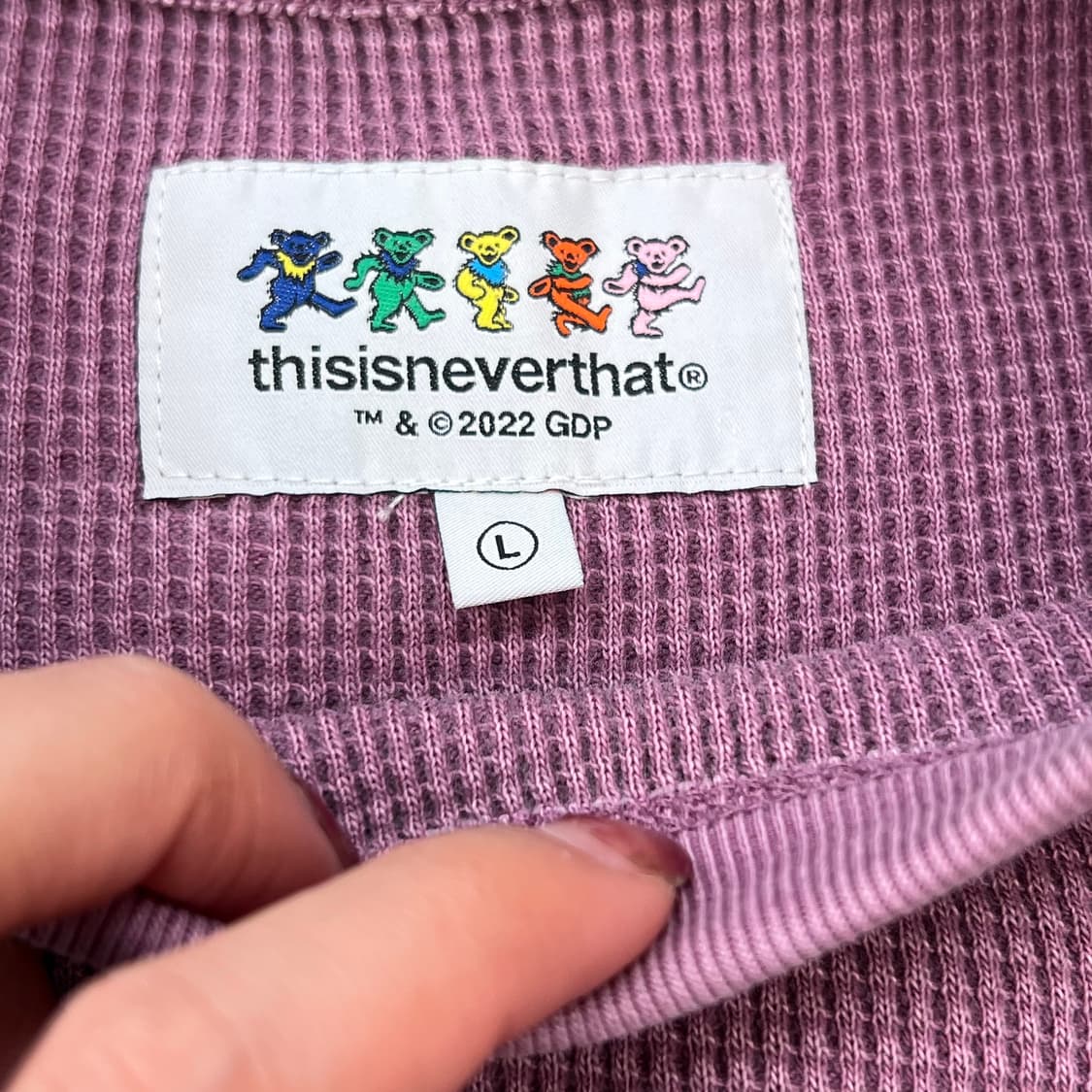 디스이즈네버댓 와플 롱슬리브 r2809 상품이미지5