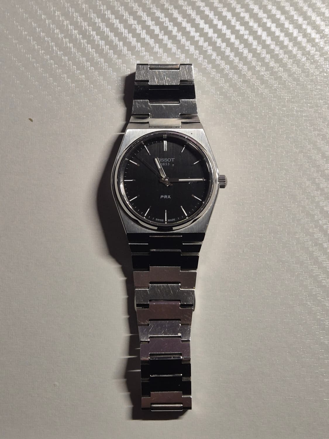 급처 티쏘 prx 쿼츠 40mm 블랙 시계 상품이미지1