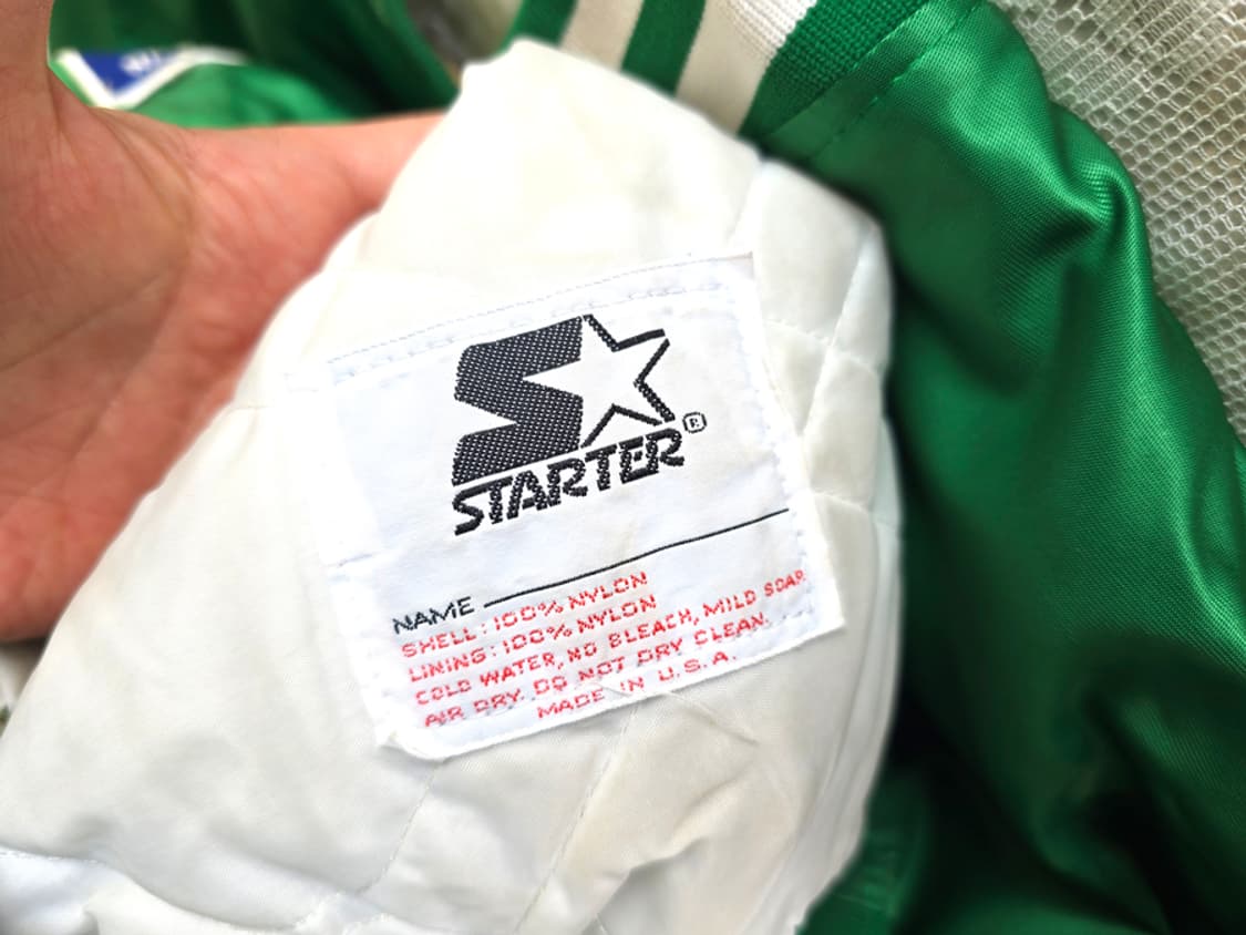 90s 스타터 보스턴 셀틱스 새틴 자켓 (made in usa) 상품이미지8