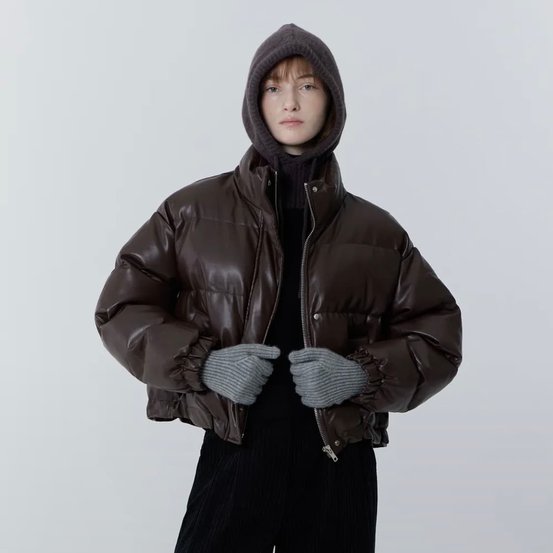 줄리아페페 레더 패딩 상품이미지2