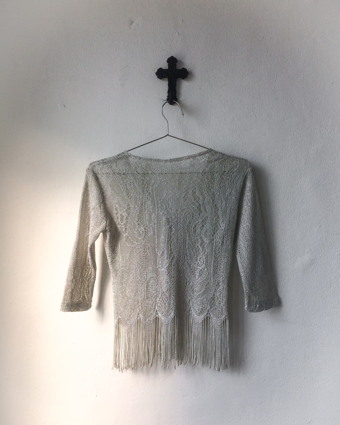 Fringe point lace cardigan 상품이미지2