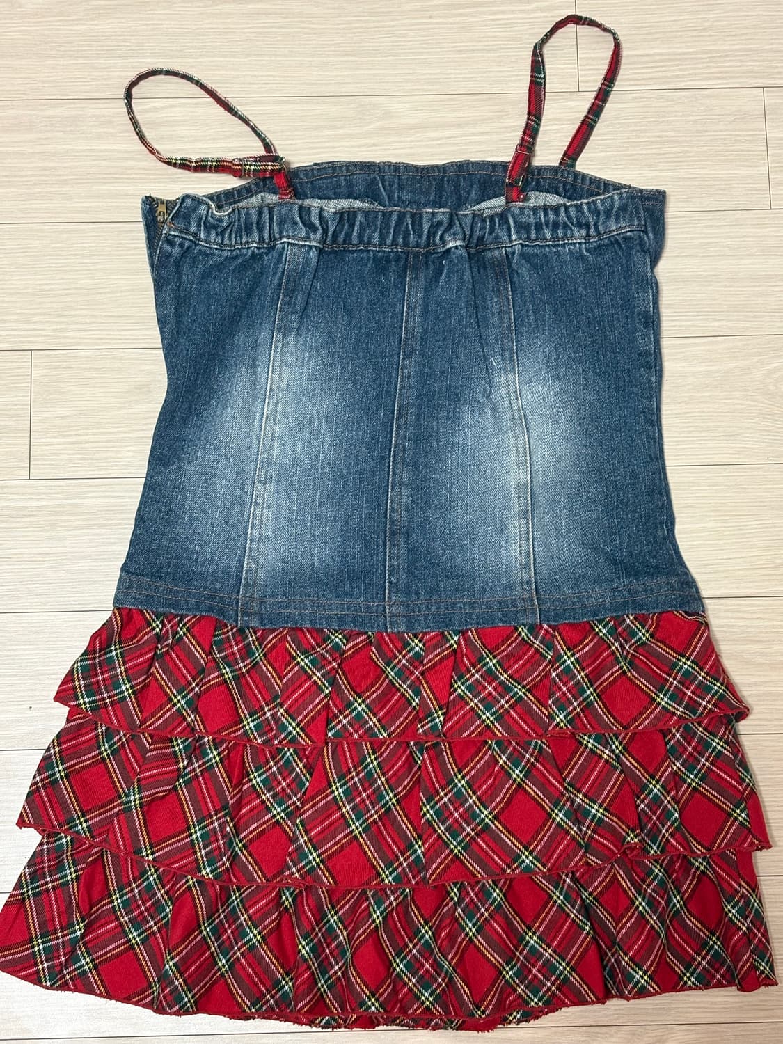 캐캐체 트랄라라깔 아무깔 갸루 빈티지 펑크 원피스 상품이미지2