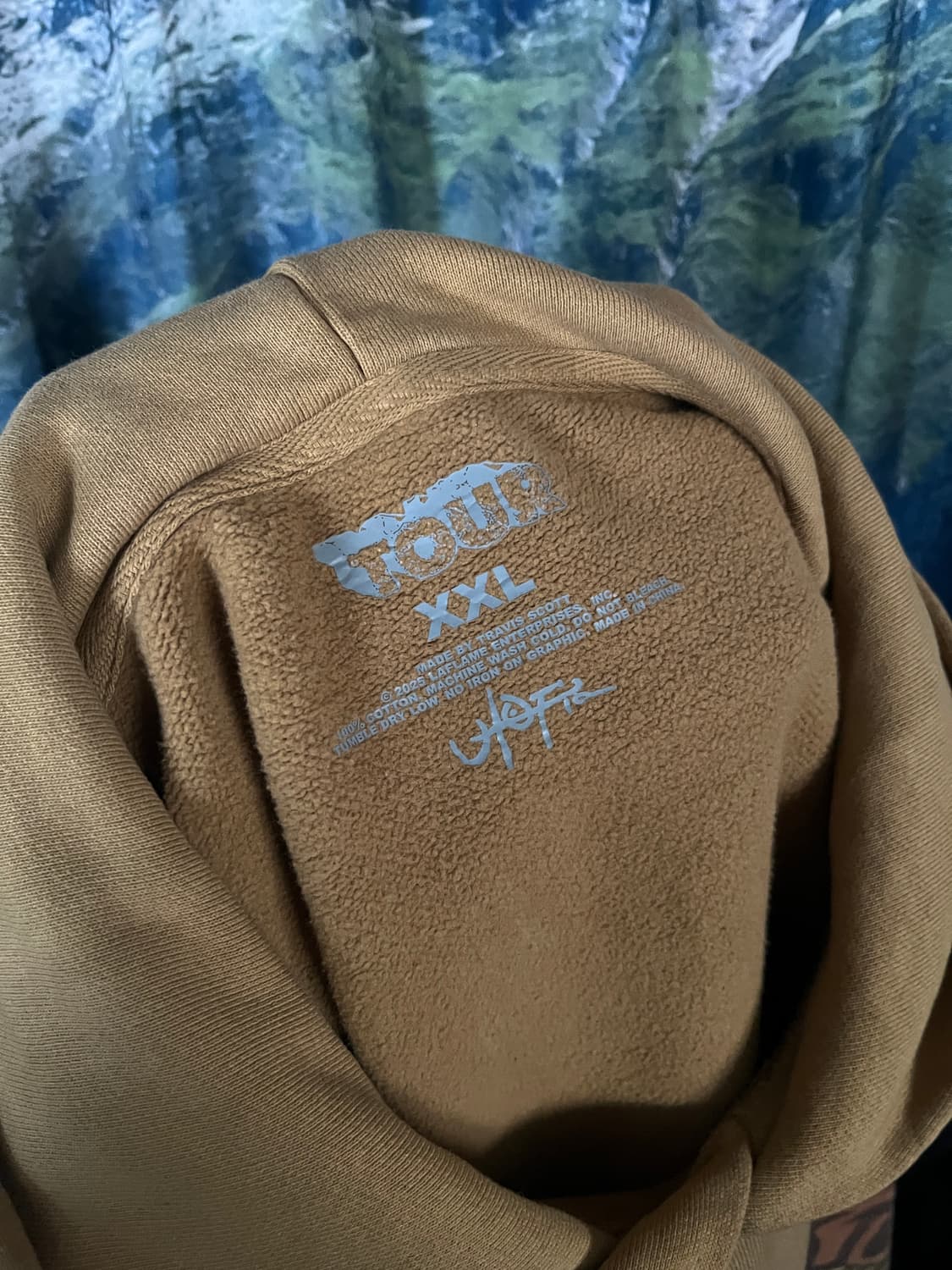 [XXL] 트래비스스캇 md 스프레이 후드 탄 상품이미지5