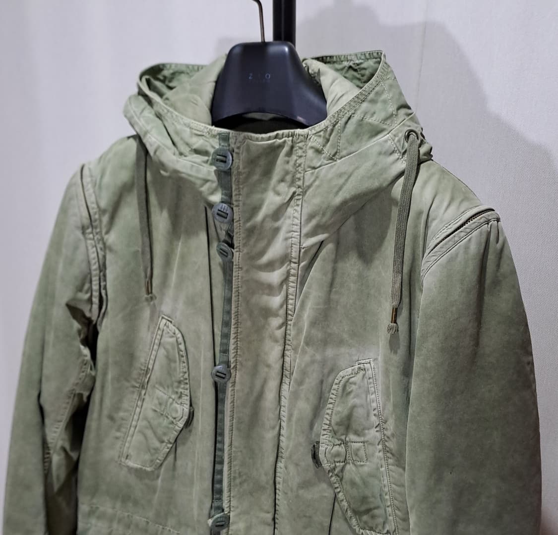 (택포) 디젤 가먼트 워싱 피쉬테일 야상 XL B371 상품이미지2