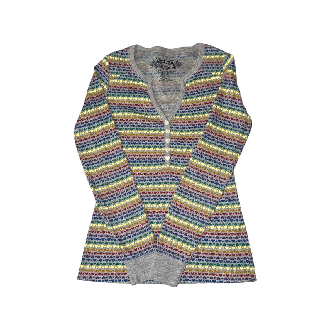 vintage rainbow heart long sleeve  상품이미지1