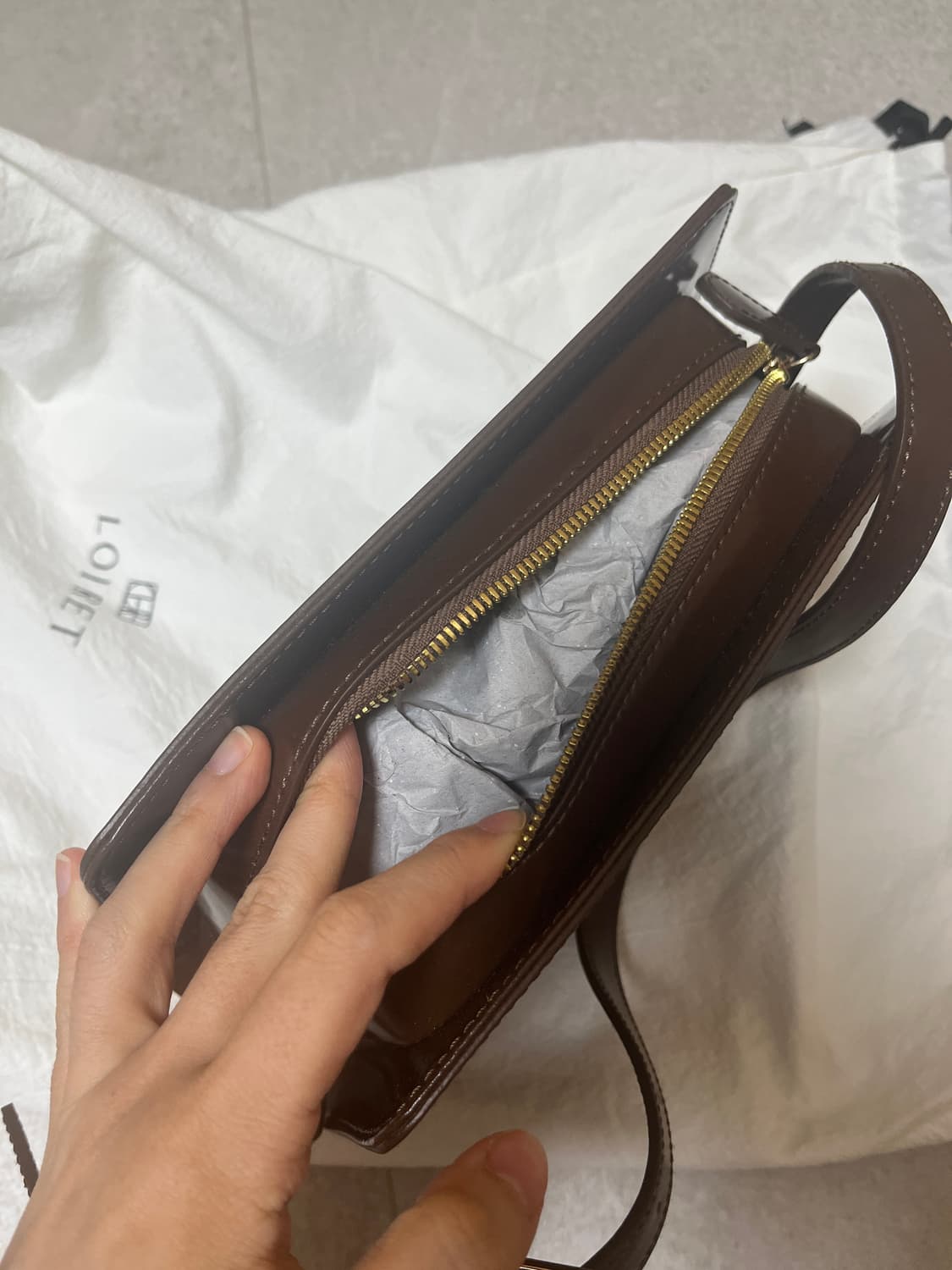 루아레 미로 숄더백 브라운 상품이미지5