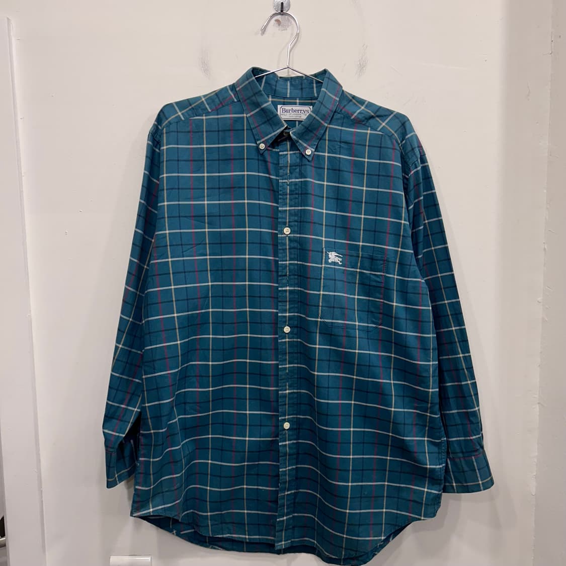 버버리 런던 체스트포켓 타탄체크 긴팔셔츠 상품이미지2