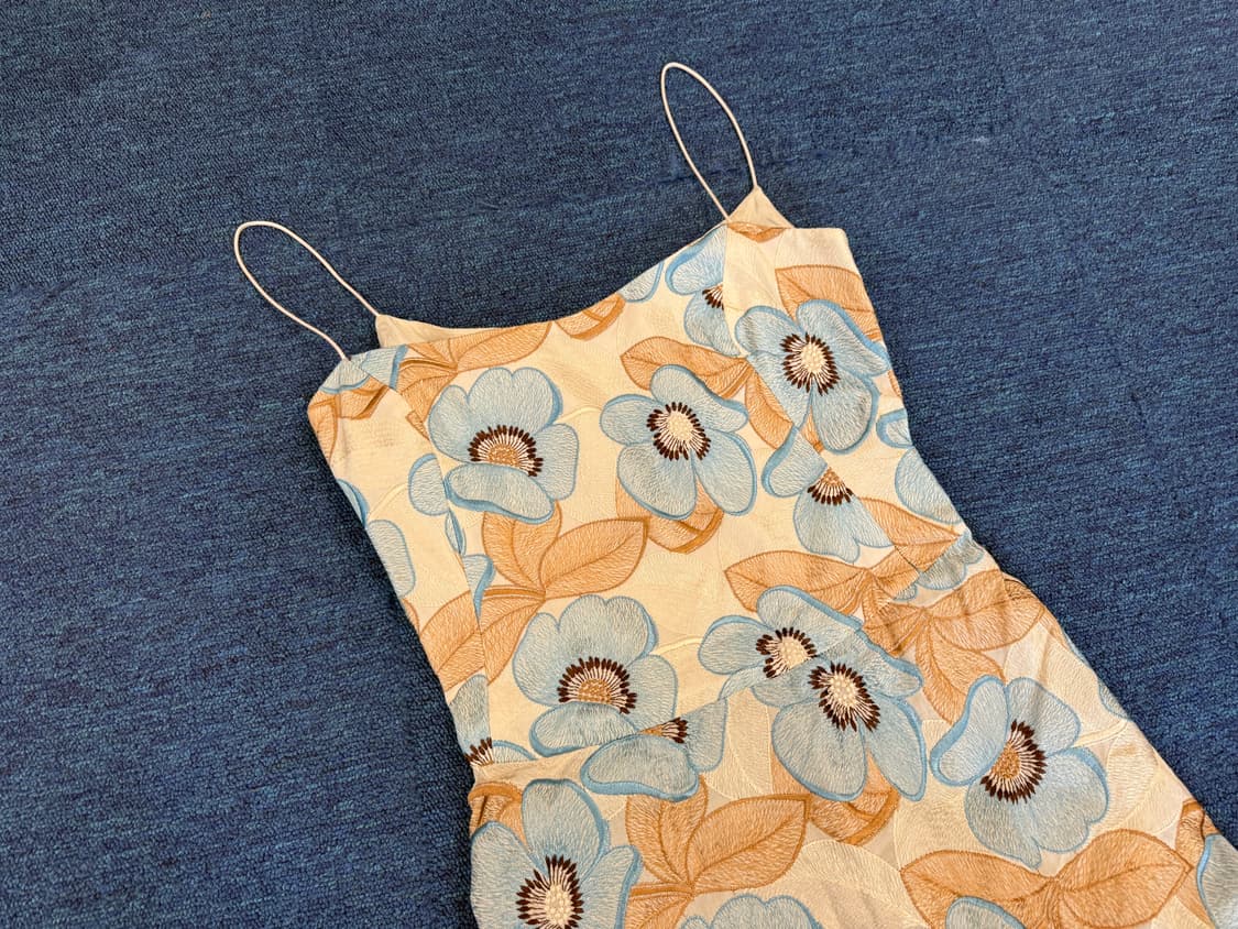 플라워 민소매 원피스 S 상품이미지1