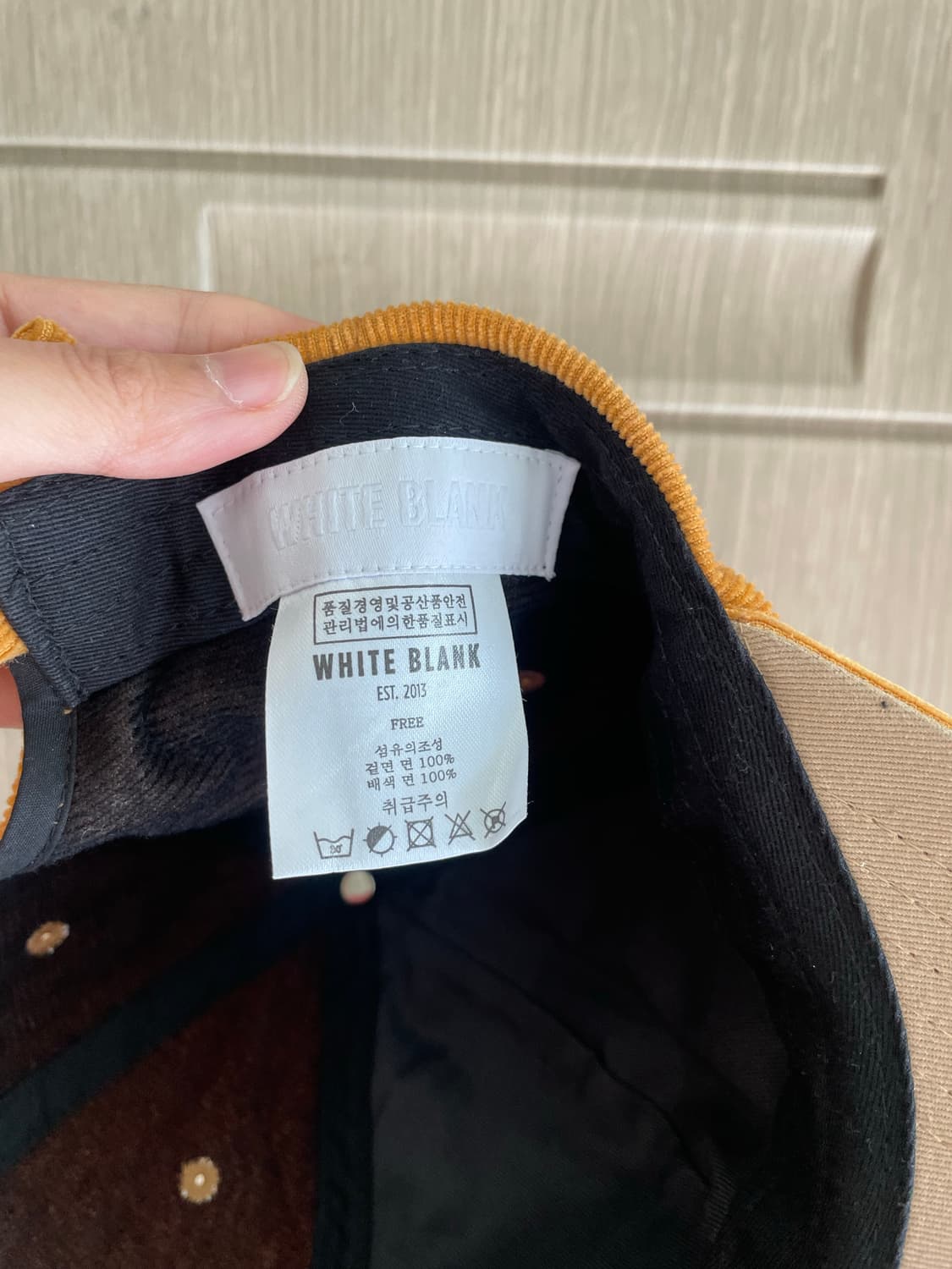 White Blank 코듀로이 미키 캡 상품이미지4