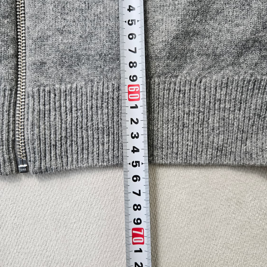 S 코스 회색 니트 집업 0305Y 상품이미지9