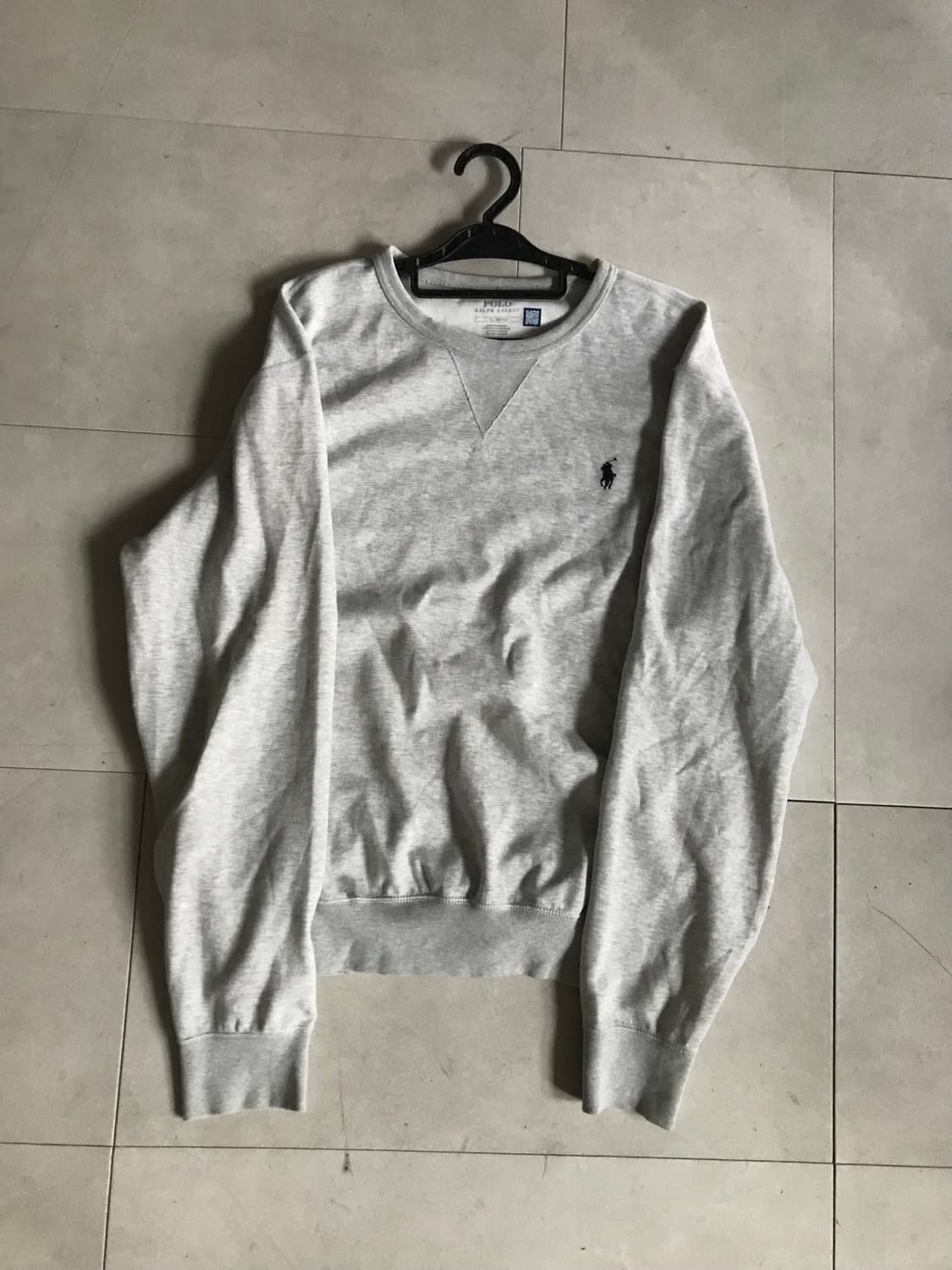 폴로 라이트그레이 맨투맨 상품이미지8