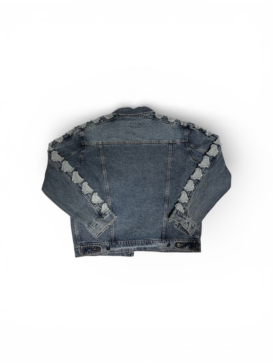 OY 오와이 다이아몬드 커팅 워시드 데님 자켓 블루 2사이즈 상품이미지2