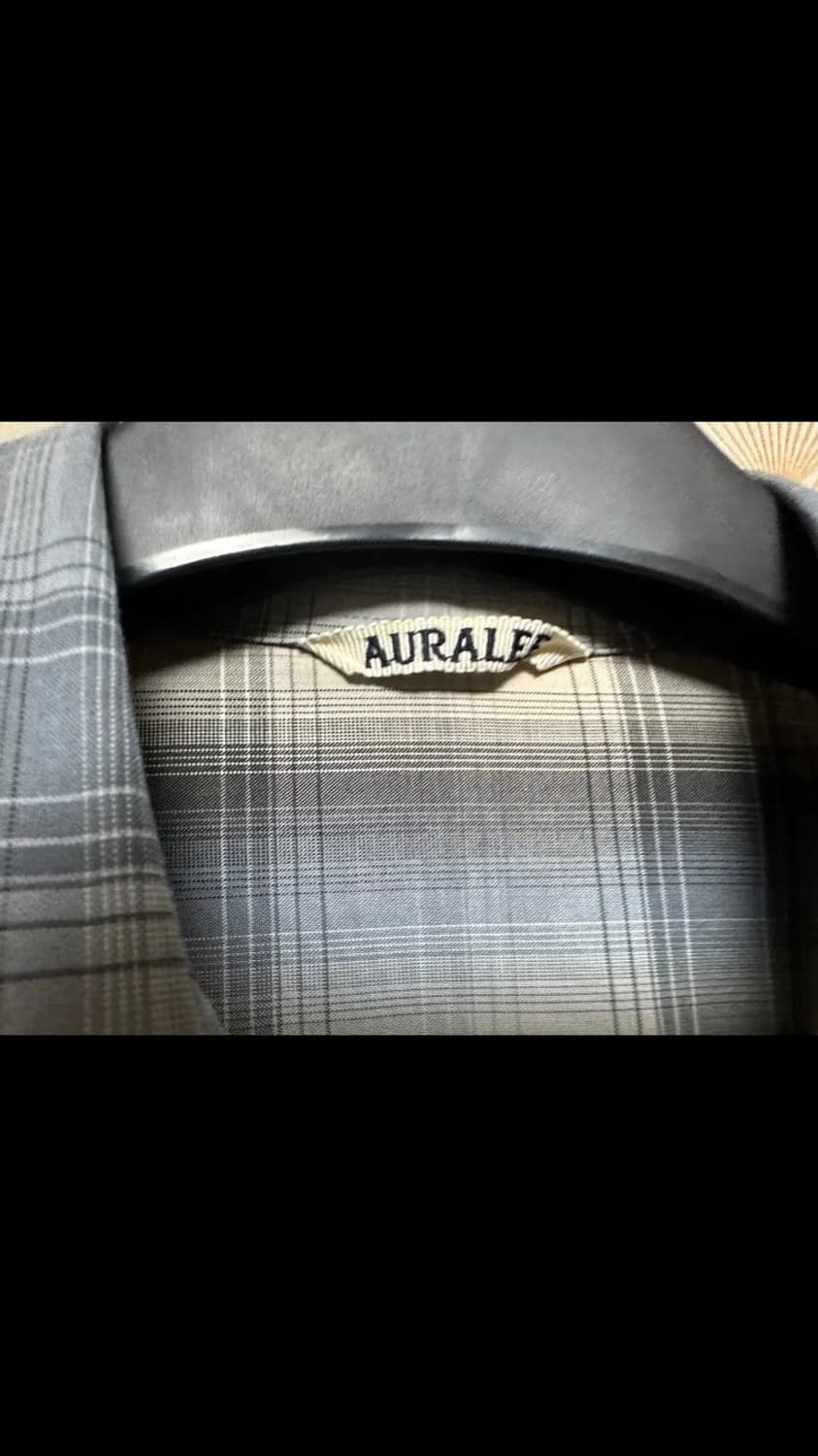 [4] 20aw 오라리 울 체크 상품이미지3