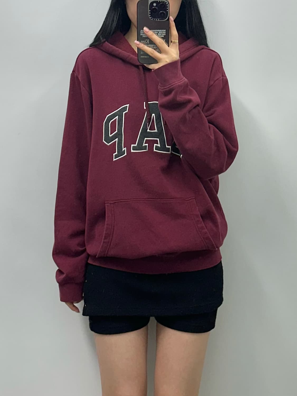Gap 갭 버건디 후드티  상품이미지1