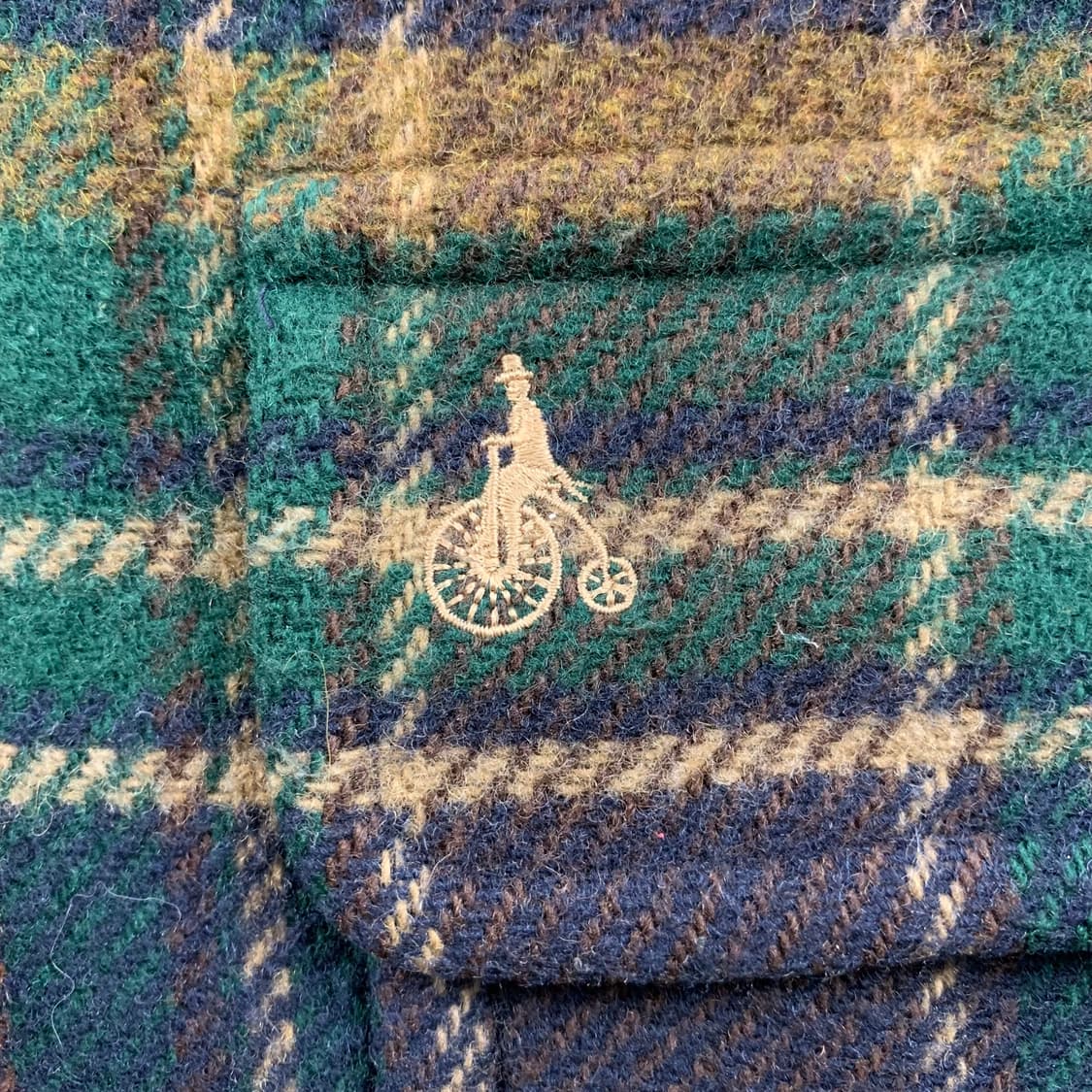 빈폴 자수로고 타탄체크 울 코트  상품이미지3