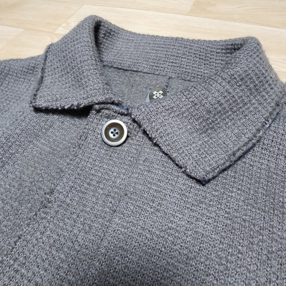 [50] 스위스 크리스 / 니트 코트 베이지 상품이미지2