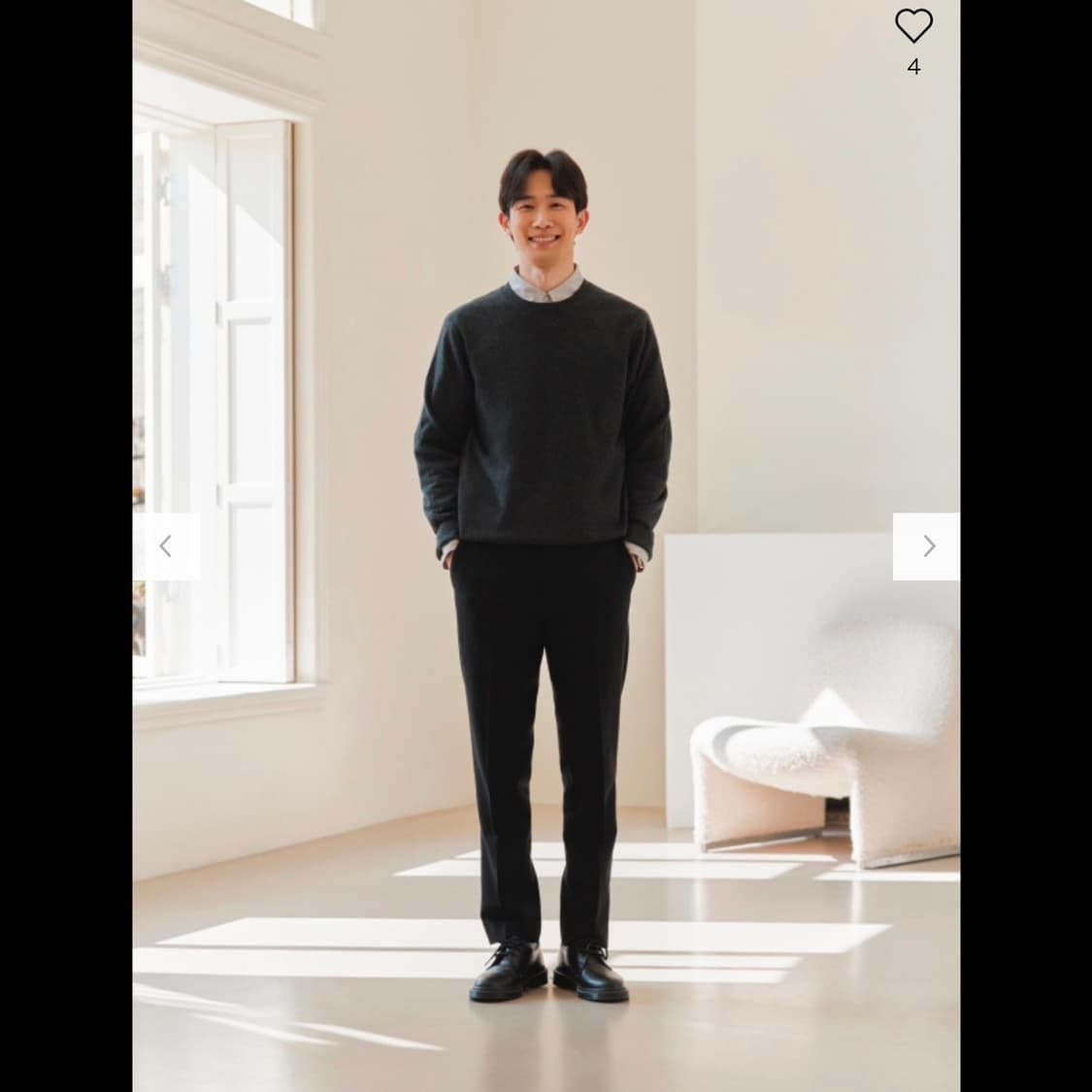 유니클로 캐시미어 크루넥 스웨터 (새상품 / 남녀공용) 상품이미지8