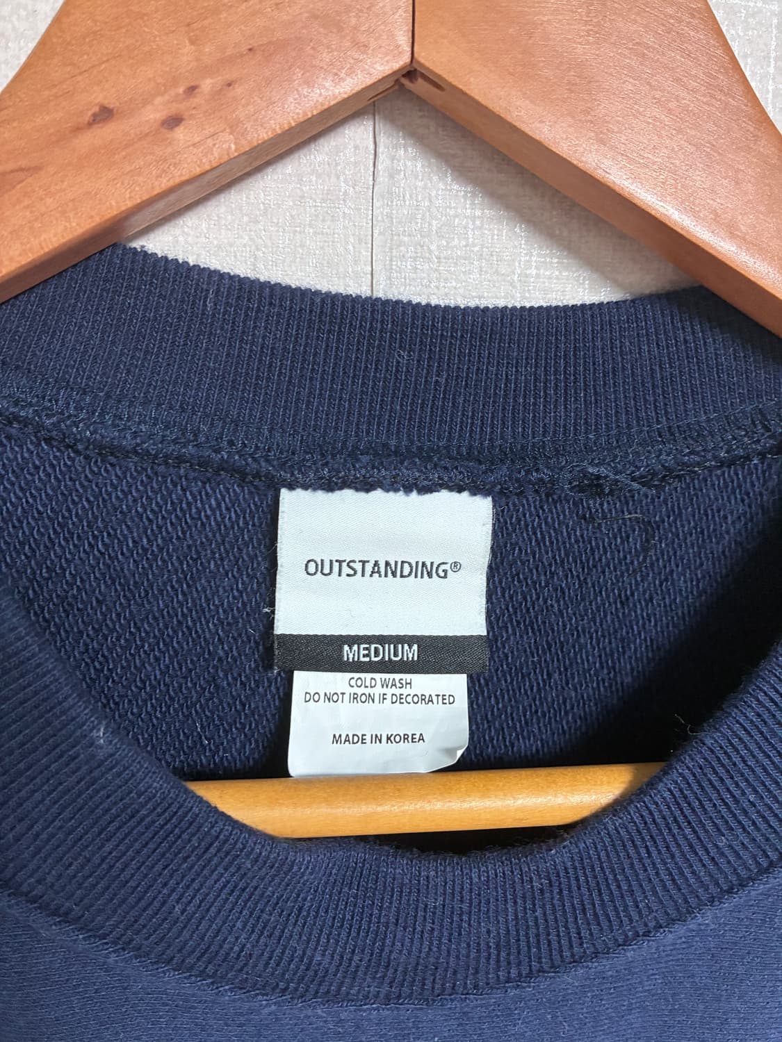 빈티지 아웃스탠딩 맨투맨 네이비 M 상품이미지3
