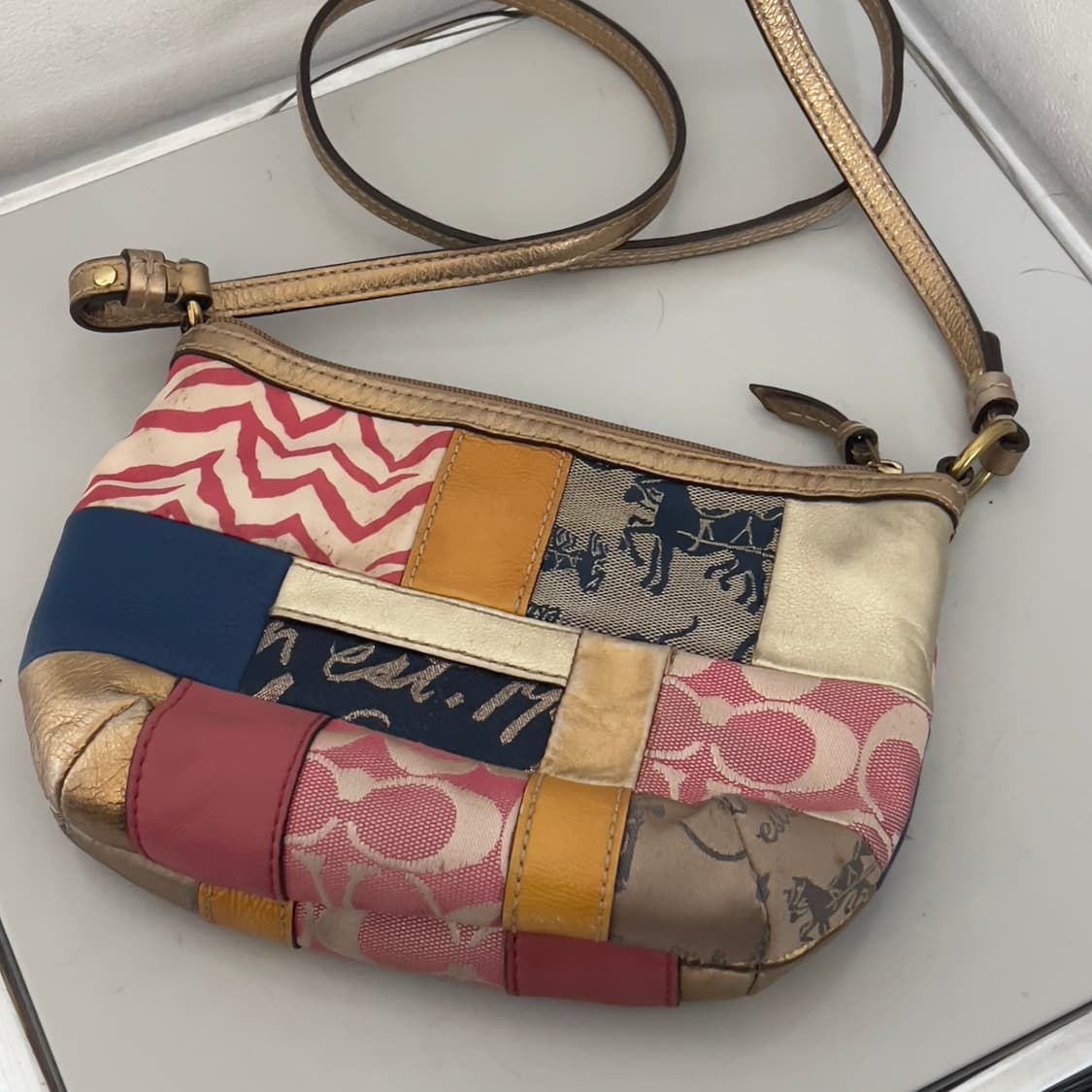 (레어) Coach patchwork mini cross bag 상품이미지1