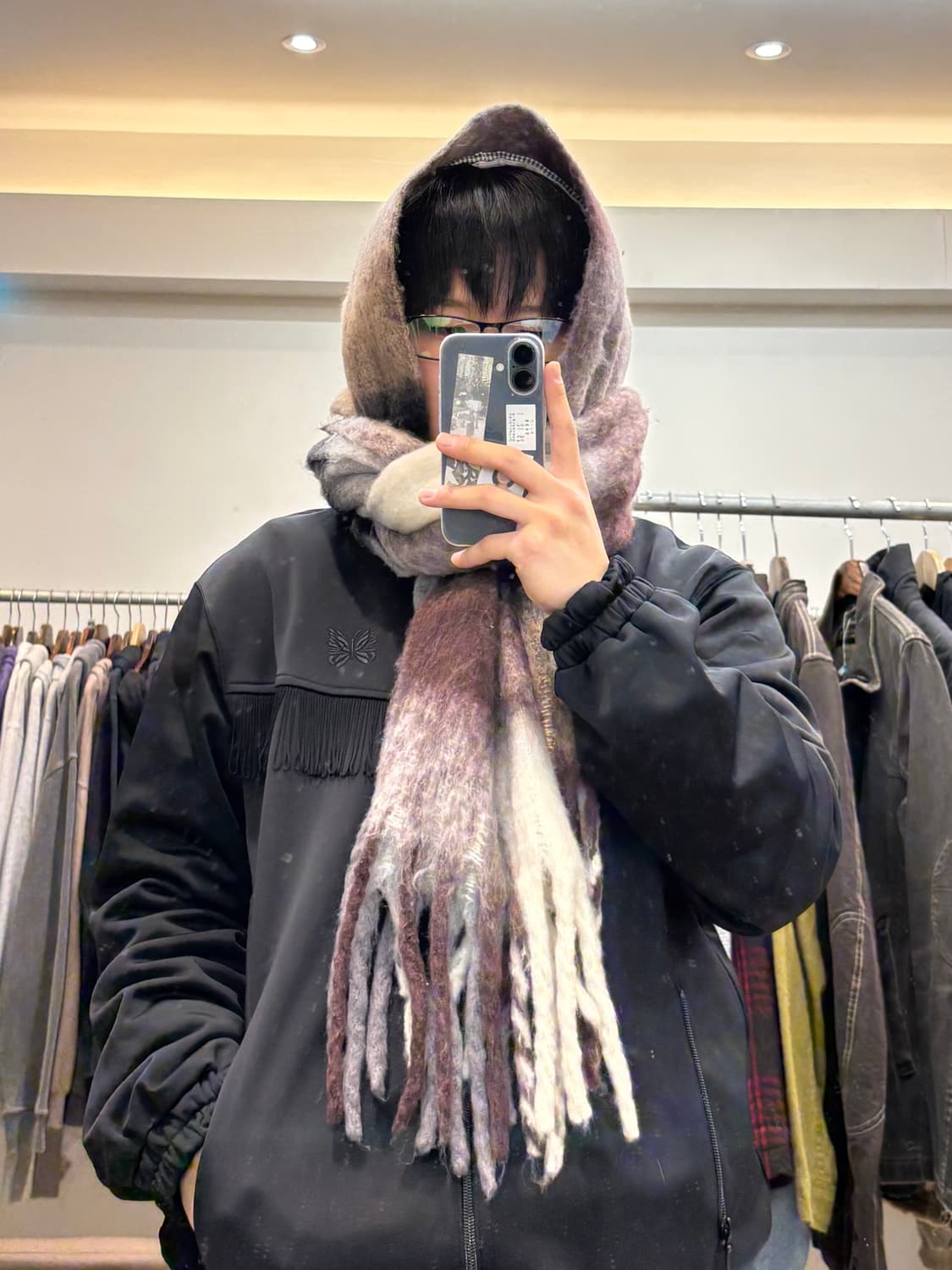 프릭스스토어 체크 머플러 상품이미지8