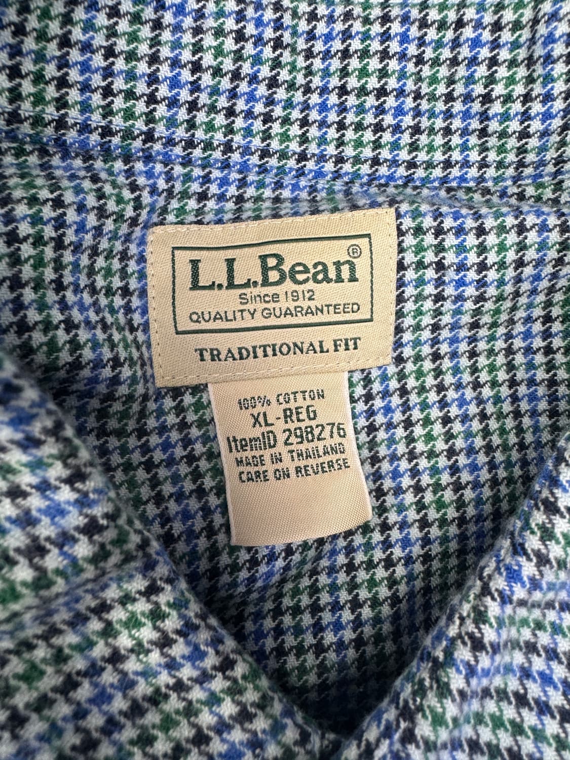 엘엘빈 L.L.Bean  플란넬 셔츠 하운드투스 멀티 XL 상품이미지3